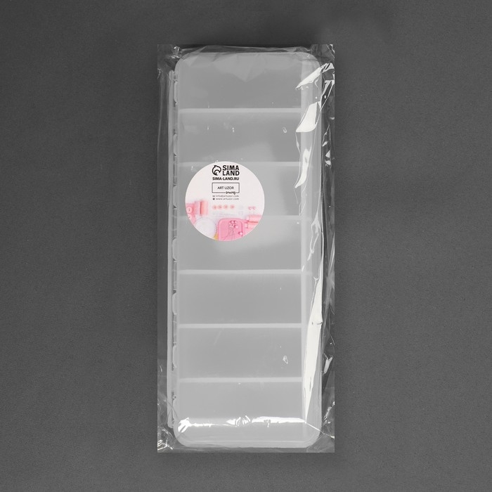 Органайзер для рукоделия, 7 отделений, 15,5 × 6,2 × 3 см Органайзер для рукоделия, 7 отделений, 15,5 × 6,2 × 3 см