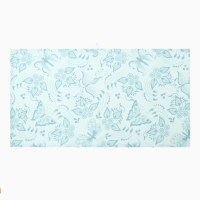 Полотенце Бабочки 35х60см, синий, вафля 120г/м, хл100%