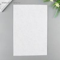 Фетр "BLITZ" 1 мм, мягкий 20х30 см &plusmn; 2 см (набор 5 шт) белый