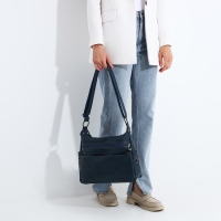 Сумка-мешок на молнии цвет синий Сумка-мешок на молнии цвет синий