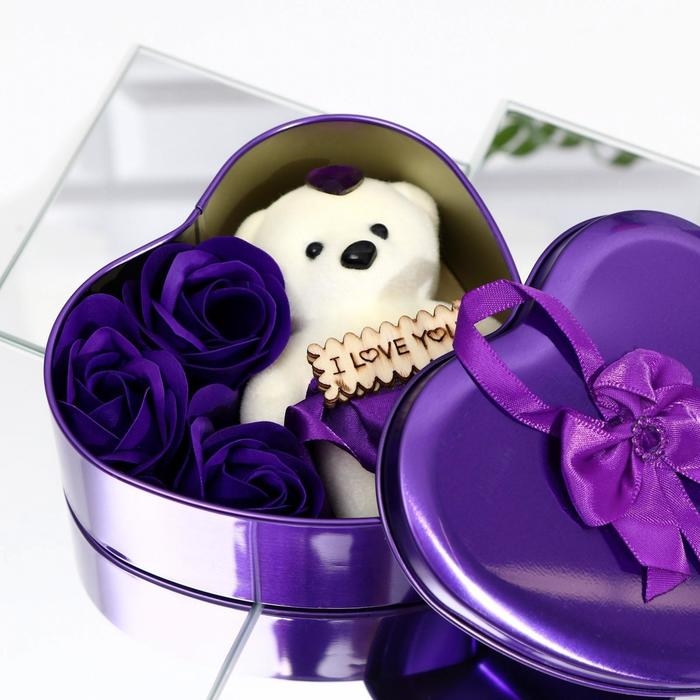 Мыльные розочки и медвежонок, набор Мыльные розочки и медвежонок, набор