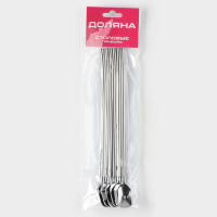 Набор ложек-трубочек барных Доляна, длина 22 см, 6 шт