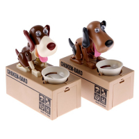 Копилка механическая «Собака с тарелкой», цвета МИКС Копилка механическая «Собака с тарелкой», цвета МИКС