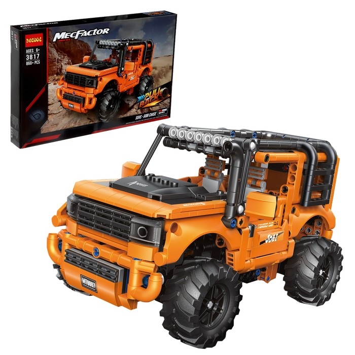 Конструктор Техно «Внедорожник», инерционный механизм, 860 деталей Конструктор Техно «Внедорожник», инерционный механизм, 860 деталей