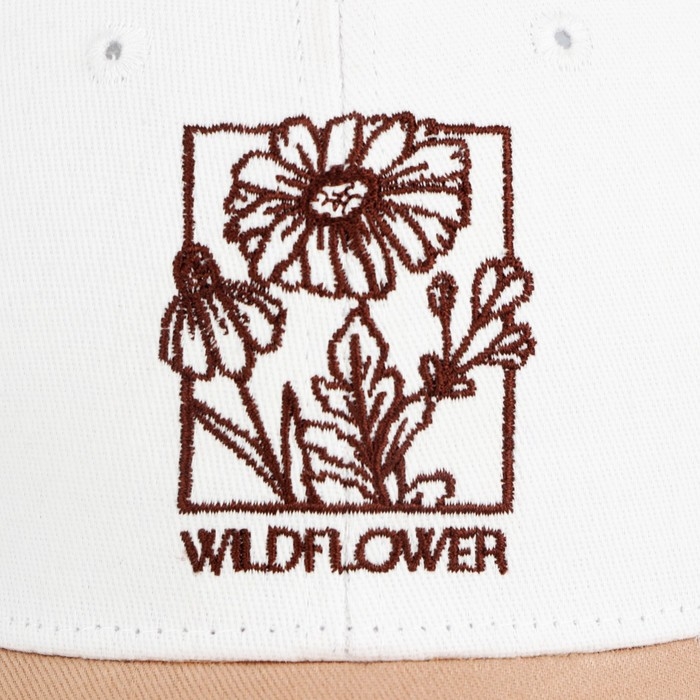 Кепка женская Wildflower, цвет белый, р-р 56 Кепка женская Wildflower, цвет белый, р-р 56