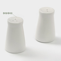 Набор фарфоровый для специй на бамбуковой подставке BellaTenero, 5 предметов: солонка, перечница, 2 соусника, подставка-держатель, цвет белый Набор фарфоровый для специй на бамбуковой подставке BellaTenero, 5 предметов: солонка, перечница, 2 соусника, подставка-держатель, цвет белый