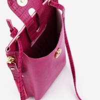 Сумка детская на магните, длинный ремень, цвет фуксия