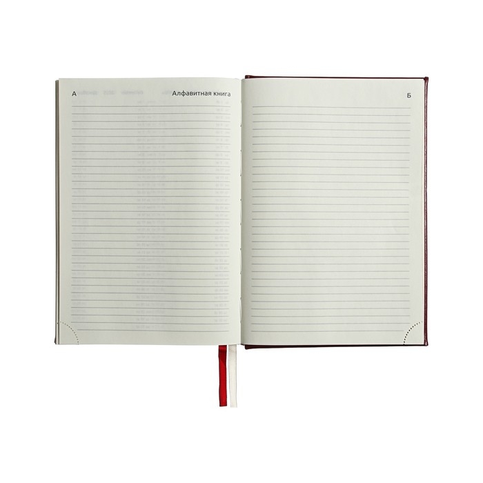 Ежедневник недатированный A5, 160 листов, deVENTE.Symbol, твёрдая обложка из искусственной кожи с поролоном, золотой срез, блок 70 г/м2, бордовый