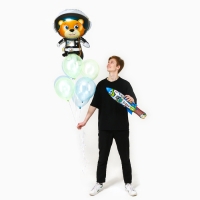 Набор шаров «Медвежонок в космосе», латекс, фольга, 9 шт. Набор шаров «Медвежонок в космосе», латекс, фольга, 9 шт.