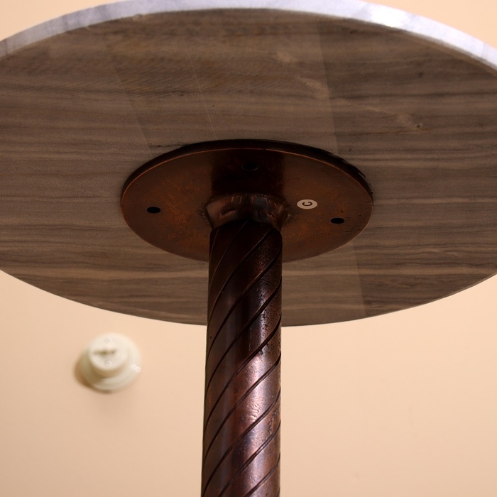 Стол кофейный 41х41х55 см, алюминий/мрамор Стол кофейный 41х41х55 см, алюминий/мрамор