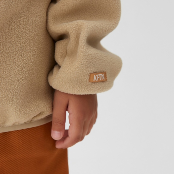 Детская кофта на молнии KAFTAN, цв. беж, р 32 (110-116)