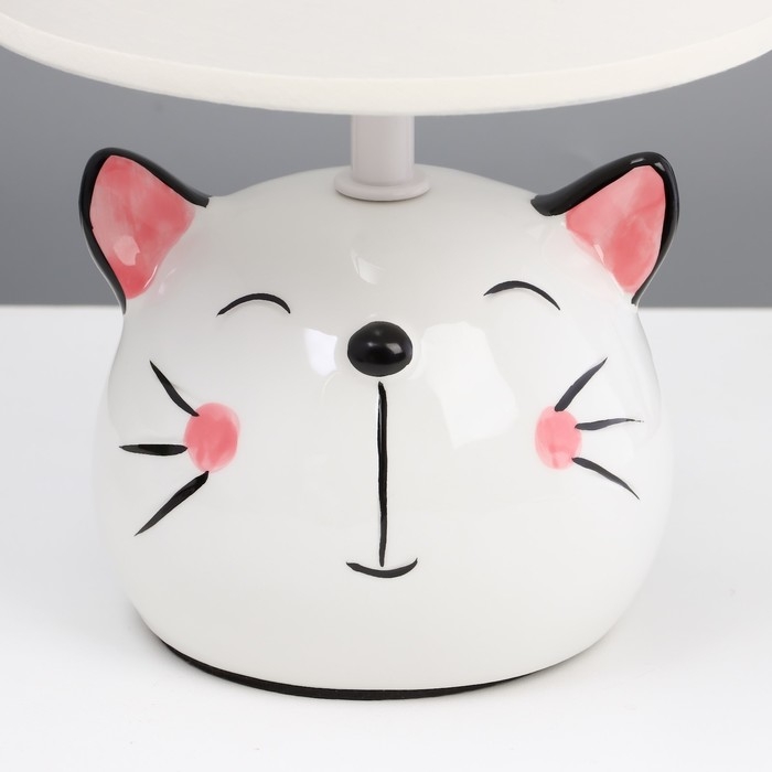 Настольная лампа Настольная лампа "Котенок" Е14 40Вт белый 17х17х27 см RISALUX