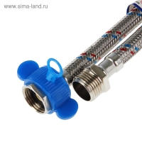 Подводка гибкая AquaKratos, гайка-штуцер, 150 см, нерж.сталь, с ключом для монтажа Подводка гибкая AquaKratos, гайка-штуцер, 150 см, нерж.сталь, с ключом для монтажа