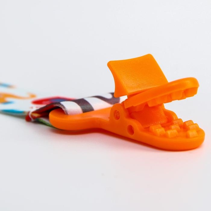 Держатель для соски - пустышки «Слоники», на ленте, 28 см. Держатель для соски - пустышки «Слоники», на ленте, 28 см.