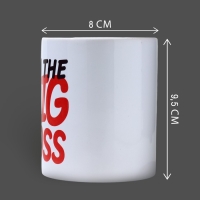 Кружка керамическая &laquo;Биг босс&raquo;, 320 мл, цвет белый