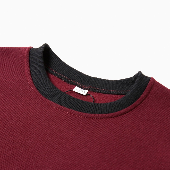 Свитшот мужской НАЧЁС, цвет бордо, размер 52