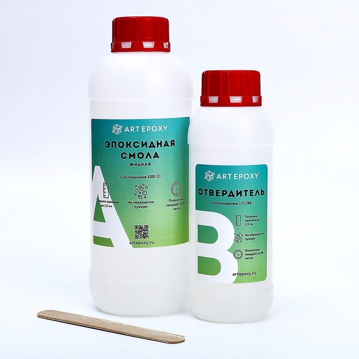 Эпоксидная смола для творчества ArtEpoxy Жидкая, 1 кг Эпоксидная смола для творчества ArtEpoxy Жидкая, 1 кг
