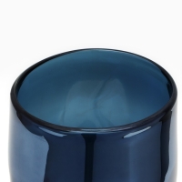 Ваза для цветов &laquo;Оушен&raquo; из цветного стекла 21,5&times;12&times;12 см