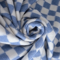 Одеяло байковое 140х205см, синий, хл80%, полиэфир20%, 420г/м