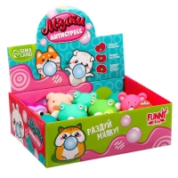 Антистресс сквиш мялка &laquo;Друзья животные&raquo;, с воздухом, цвета МИКС, в шоубоксе