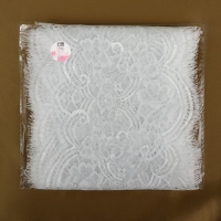 Кружево реснички, 170 мм &times; 3 &plusmn; 0,5 м, цвет белый