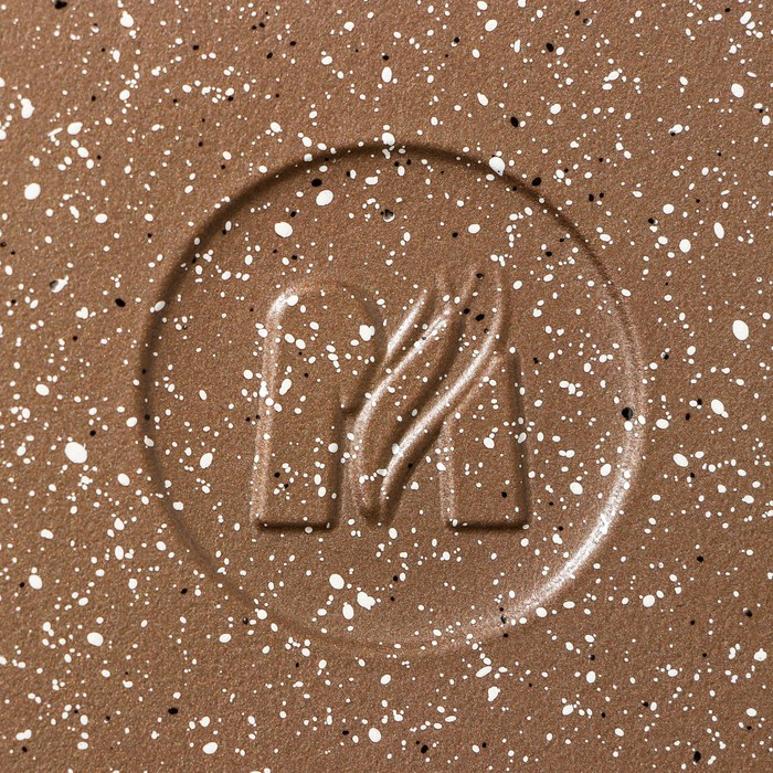 Сковорода &laquo;Гранит Brown&raquo;, d=28 см, съёмная ручка, стеклянная крышка, антипригарное покрытие, цвет коричневый