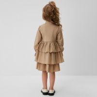 Платье для девочки MINAKU цвет бежевый,  рост 128 см
