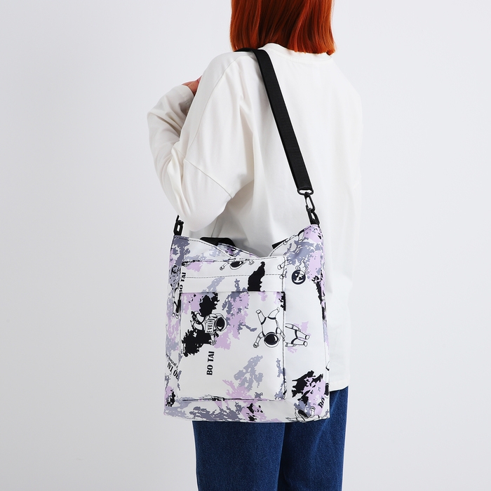 Шопер на молнии, цвет розовый