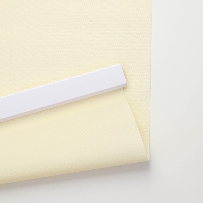 Штора рулонная, 60&times;180 см (с учётом креплений 3,5 см), цвет кремовый