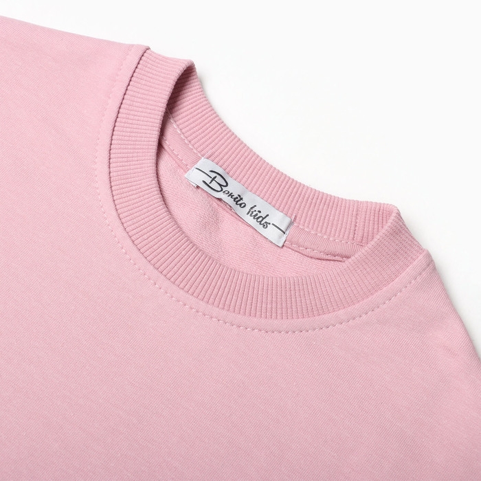 Комплект для девочек (свитшот, брюки), цвет грязно-розовый, рост 122 см Комплект для девочек (свитшот, брюки), цвет грязно-розовый, рост 122 см