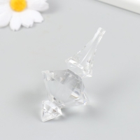 Декор для творчества пластик "Фигурная сосулька, кристалл" прозрачный 4,1х4,1х8,4 см Декор для творчества пластик "Фигурная сосулька, кристалл" прозрачный 4,1х4,1х8,4 см