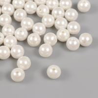 Набор бусин "Жемчуг" d 12 мм, 250 гр, белый