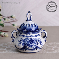 Сахарница &laquo;Анимон&raquo;, 7&times;7&times;14 см, гжель