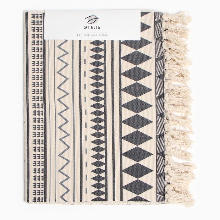 Ковер Этель &laquo;Графический узор&raquo;, 60х180 см , 50% хл, 50% п/э