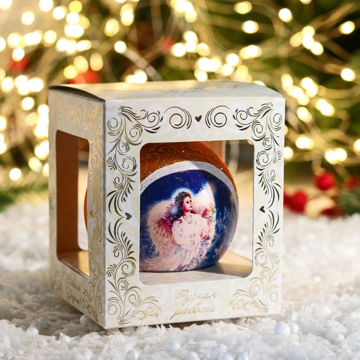 Шар новогодний Шар новогодний "Ангел" 8 см