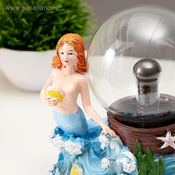 Плазменный шар "Русалка" МИКС 14х10х15 см RISALUX
