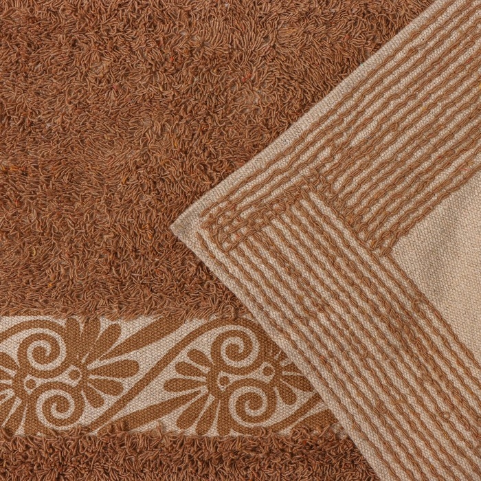 Коврик для дома Доляна &laquo;Вензель&raquo;, 50&times;80 см, цвет коричневый