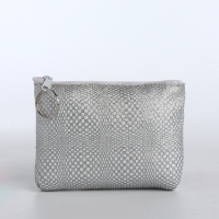 Кошелёк женский на молнии, цвет серебряный Кошелёк женский на молнии, цвет серебряный