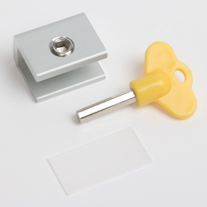 Блокиратор для окон и раздвижных дверей &laquo;Ключик&raquo;, под профиль 10 мм, цвет желтый, Крошка Я