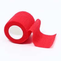 Бинт самофиксирующийся разрывной &laquo;Groomroom&raquo;&lrm;, 5 см х 4,5 м, красный
