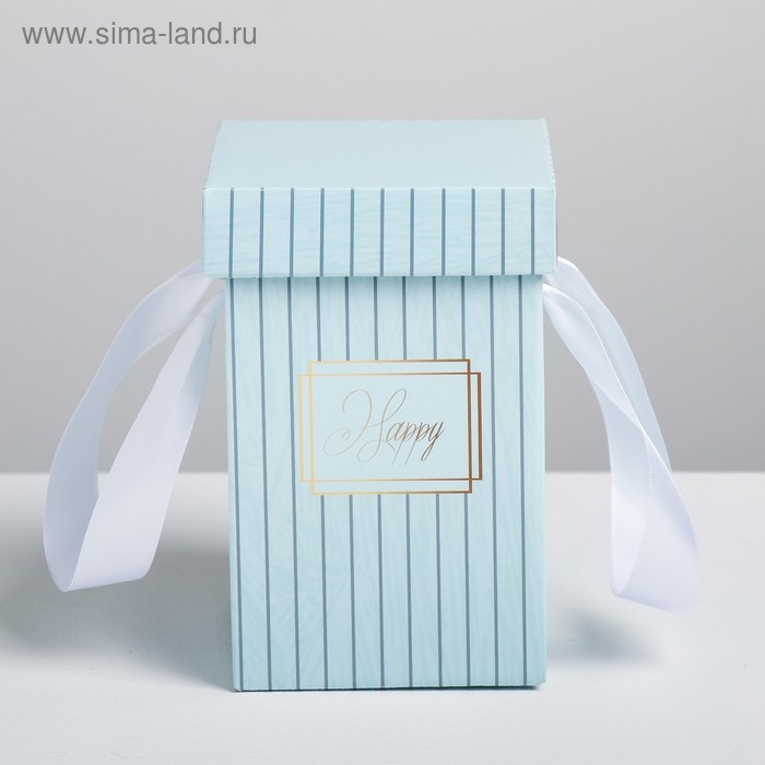 Коробка подарочная складная &laquo;Счастье&raquo;, 10 х 18 см