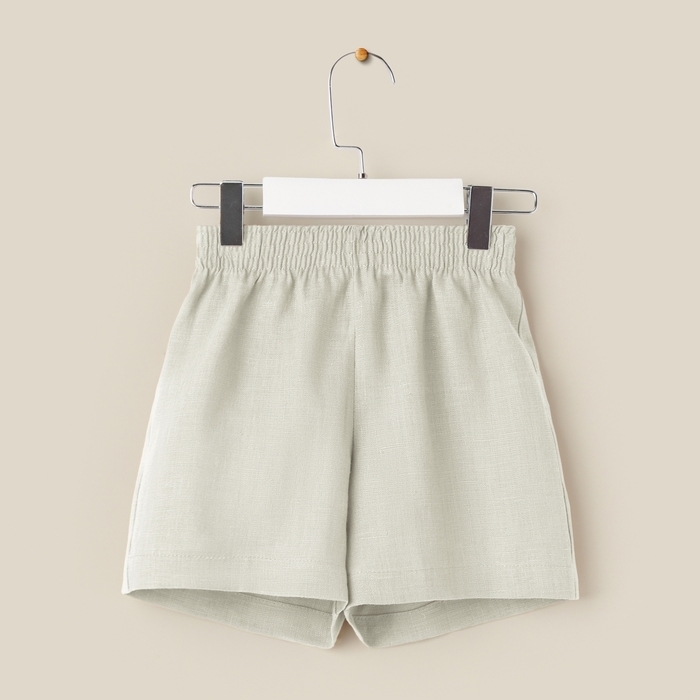 Костюм детский домашний (рубашка и шорты) SL HOME р 28 (86-92), светло-зеленый