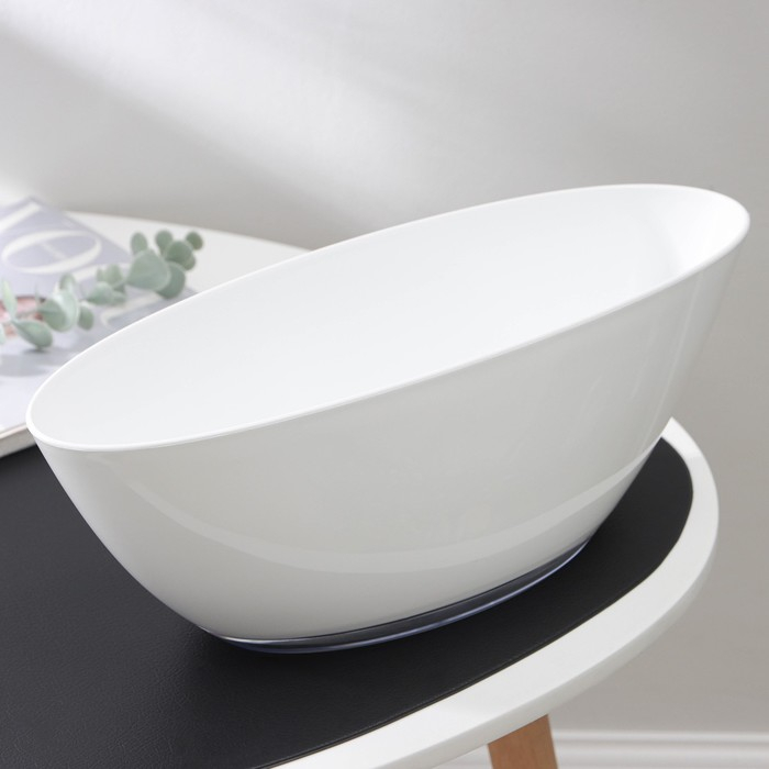 Горшок с поддоном «Лодочка», 3 л, цвет белый Горшок с поддоном «Лодочка», 3 л, цвет белый