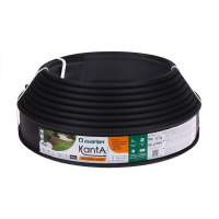 Лента бордюрная, 0,11 × 10 м, толщина 1 мм, пластиковая, чёрная, KANTA Лента бордюрная, 0,11 × 10 м, толщина 1 мм, пластиковая, чёрная, KANTA