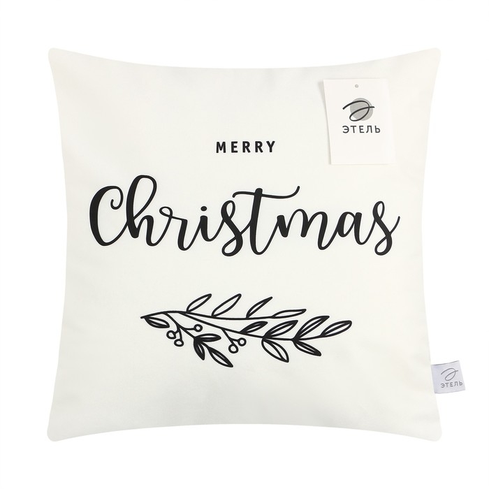 Наволочка декоративная Этель Christmas, 40х40 см, 100 п/э, велюр Наволочка декоративная Этель Christmas, 40х40 см, 100 п/э, велюр