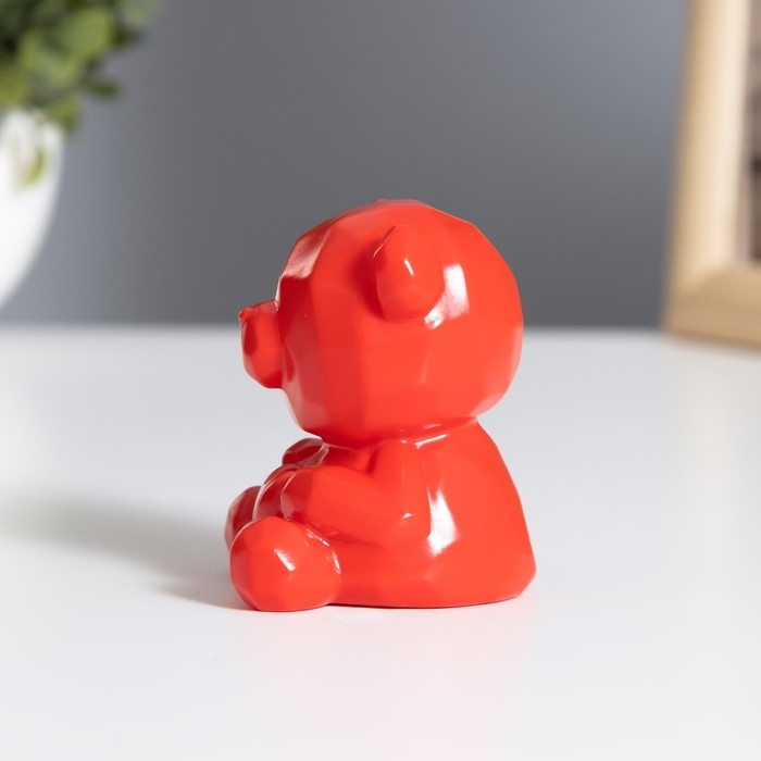 Ночник "Медвежонок с сердцем" 2Вт LED LR44 красный 4х5х7см