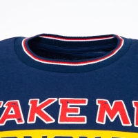 Футболка мужская новогодняя , цвет тёмно-синий, размер 50