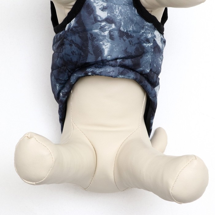 Куртка для собак на молнии Куртка для собак на молнии "Содалит", размер S, синяя (ДС 27, ОШ 26, ОГ 38 см)