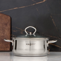 Кастрюля &laquo;Лира&raquo; 2.2 л, d=18 см, капсульное дно, индукция