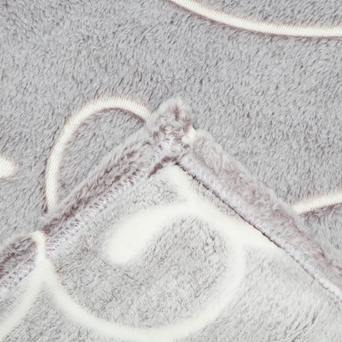 Плед светящийся 180х200 см &laquo;Вензеля&raquo;, велсофт 260г/м